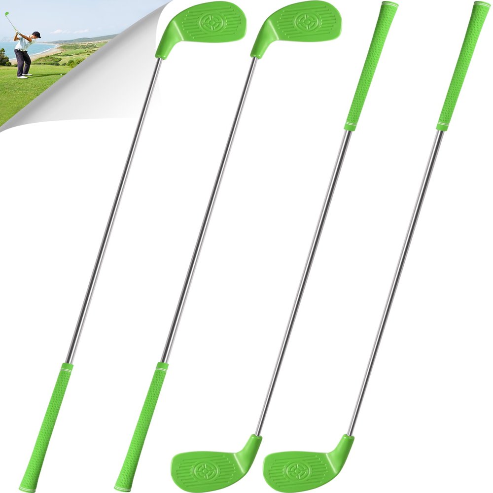 ASONA Backyard Golf Game Clubs Set of 4 for Adults - Perfect for Outdoor Yard Beach Lawn and Social Fun -36 Standard Length Size with Plastic Oversized Club Head for Birthday or Fathers Day