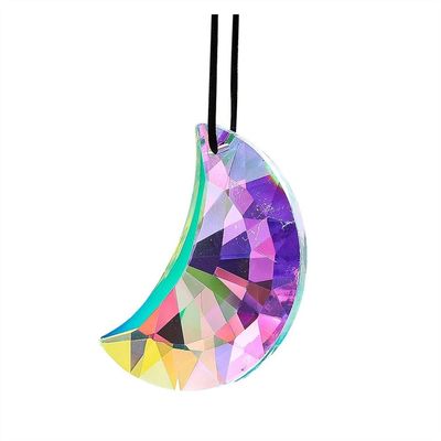 Hanging Crystals Prisms 2pcs AB Color 50MM Prism Crystal Catcher Chandelier Hanging Lamps Hangings Crystals for Decoration
