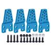 4Pcs Aluminium Adjustable Shock Absorber Mount Bracket for 1/10 RC Crawler Car Axial SCX10 90046 TRX-4 D90 D110 Upgrade Parts (Blue B) view 1