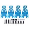 4Pcs Aluminium Adjustable Shock Absorber Mount Bracket for 1/10 RC Crawler Car Axial SCX10 90046 TRX-4 D90 D110 Upgrade Parts (Blue B) view 4