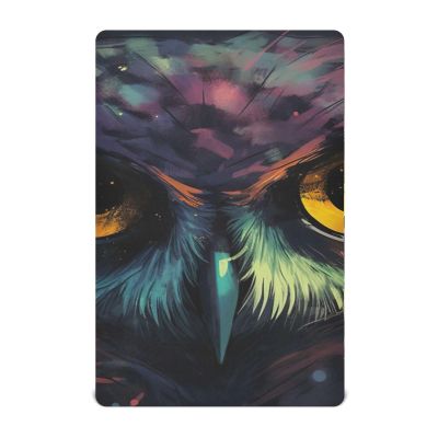 Jihqo Night Owl Eyes Crib Sheets for Boys Girls Soft Breathable Mini Crib Sheets for Baby 52" x 28"
