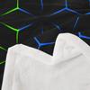 jejeloiu Fleece Throw Blanket Baby 30"x40" Boys Girls Triangle Print Sherpa Blanket Plush Fuzzy for Kids Geometric Modern Black Green Blue Room Decor view 3