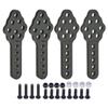 4Pcs Aluminium Adjustable Shock Absorber Mount Bracket for 1/10 RC Crawler Car Axial SCX10 90046 TRX-4 D90 D110 Upgrade Parts (Black A) view 1
