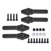 4Pcs Aluminium Adjustable Shock Absorber Mount Bracket for 1/10 RC Crawler Car Axial SCX10 90046 TRX-4 D90 D110 Upgrade Parts (Black A) view 4