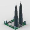ConsoleXpress Petronas Towers Building Blocks Set, 4572PCS World Famous Landmark Street View Collection Display Model Home Decor Kits, Gifts for Bricks Enthusiasts view 3