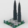ConsoleXpress Petronas Towers Building Blocks Set, 4572PCS World Famous Landmark Street View Collection Display Model Home Decor Kits, Gifts for Bricks Enthusiasts view 4