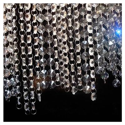 Hanging Crystals Prisms 100cm Crystal Prisms 14mm Octagon Beads Chandelier Parts Lighting Accessories Hangings Crystals for Decoration