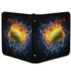 Kuquteed Flame Tennis Trading Card Binder 9 Pocket 900 Cards Holder Collector Album with 50 Removable Sleeves Gifts for Boys Girls Water Fire Ball Game Sports Cards view 2