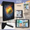 Kuquteed Flame Tennis Trading Card Binder 9 Pocket 900 Cards Holder Collector Album with 50 Removable Sleeves Gifts for Boys Girls Water Fire Ball Game Sports Cards view 3