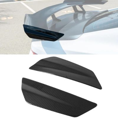 for Camaro 2016-2024 ZL1 1LE Style Rear Trunk Spoiler Side Winglets Replacement Pair (Carbon Fiber Print)