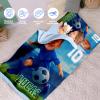 Evulum Custom Toddler Nap Mat for Daycare, Boys Travel Sleeping Bag Kids Nap Mats with Pillow Blanket for Preschool Kindergarten, Personalized Name&Face, Easy Carry Nap Sack Soccer view 3