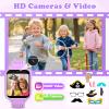 Smart Watch for Kids Girls Gift Age 3-12 with 39 Games Alarm Clock Camera Video Music Player Pedometer Flashlight 12/24 hr HD Touch Screen Kids Smart Watch Birthday Toys for 4 5 6 7 8 9 10 Year Olds view 4