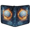 Kuquteed Flame Volleyball Trading Card Binder 4 Pocket 400 Cards Holder Collector Album with 50 Removable Sleeves Gifts for Boys Girls Fire Lightning Ball Game Sports Cards view 2