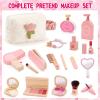 Wooden Makeup Toy Set for Girls Pretend Play Makeup Kit for Toddlers 3-5 with Bag, Birthday Gifts for Girls Toys Kids Aged 3 4 5 6 7 8 view 2