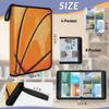 Kuquteed Basketball Print Trading Card Binder 9 Pocket 900 Cards Holder Collector Album with 50 Removable Sleeves Toys Gifts for Boys Girls Ball Yellow Stripes Game Sports Cards view 3