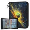 Kuquteed Graffiti Tennis Trading Card Binder 9 Pocket 900 Cards Holder Collector Album with 50 Removable Sleeves Gifts for Boys Girls Watercolor Balls Game Sports Cards view 1
