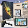 Kuquteed Graffiti Tennis Trading Card Binder 9 Pocket 900 Cards Holder Collector Album with 50 Removable Sleeves Gifts for Boys Girls Watercolor Balls Game Sports Cards view 3
