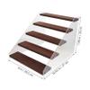 ULTECHNOVO 1set Figurine Display Stand Acrylic Wood Riser Display Cosmetics Holder view 2