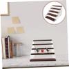 ULTECHNOVO 1set Figurine Display Stand Acrylic Wood Riser Display Cosmetics Holder view 3