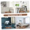 ULTECHNOVO 1set Figurine Display Stand Acrylic Wood Riser Display Cosmetics Holder view 4