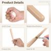 24PCS Mini Baseball Bats Mini Foam Sports Balls, 7.9 in Small Wooden Baseball Bats, 2 in Foam Baseball Balls, DIY Paintable Wood Bat for Baseball Party Supplies Sports Theme Decoration (24PCS) view 3
