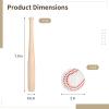 24PCS Mini Baseball Bats Mini Foam Sports Balls, 7.9 in Small Wooden Baseball Bats, 2 in Foam Baseball Balls, DIY Paintable Wood Bat for Baseball Party Supplies Sports Theme Decoration (24PCS) view 4