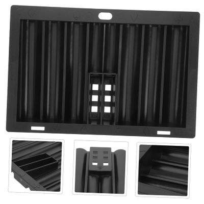 GARIOUANS Transparent Acrylic Poker Chip Tray Professional Chip Case for Efficient Organization Compact Portable Design for and Transport for Home and Parties