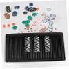 GARIOUANS Acrylic Poker Chip Tray Portable Chip Holder for and Display for Game and Poker Tables and Transparent Design view 4