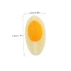 Gogogmee 1set Realistic Fake Eggs Food Models for Kitchen Decoration and Photography Props Comfortable Touch and Easy to Clean for Culinary Education and Home Use 5pcs view 2