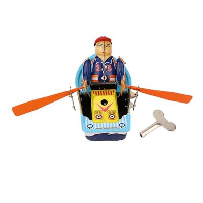 Masyrt Row Boat Decor,Row Boat Decor Tabletop,Iron Innovative Multifunctional Vintage Miniature Wind Up Toy Tabletop Rows Boats Ornament for Home Decors Filming and Collectibles