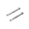 Compatible with 1/14 14209 14210 H14BM Accessories Control rc car Parts Metal Upgrade Front Steering Rod Parts(Grey) view 2