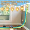 Flex Tracks 15 Ft for Kids Starter Set, Flexible Race Car Ramp Track with Suction Cups Compatible with Diecast 1/64th Cars for Ages 3 & Up (Green & Blue) view 3