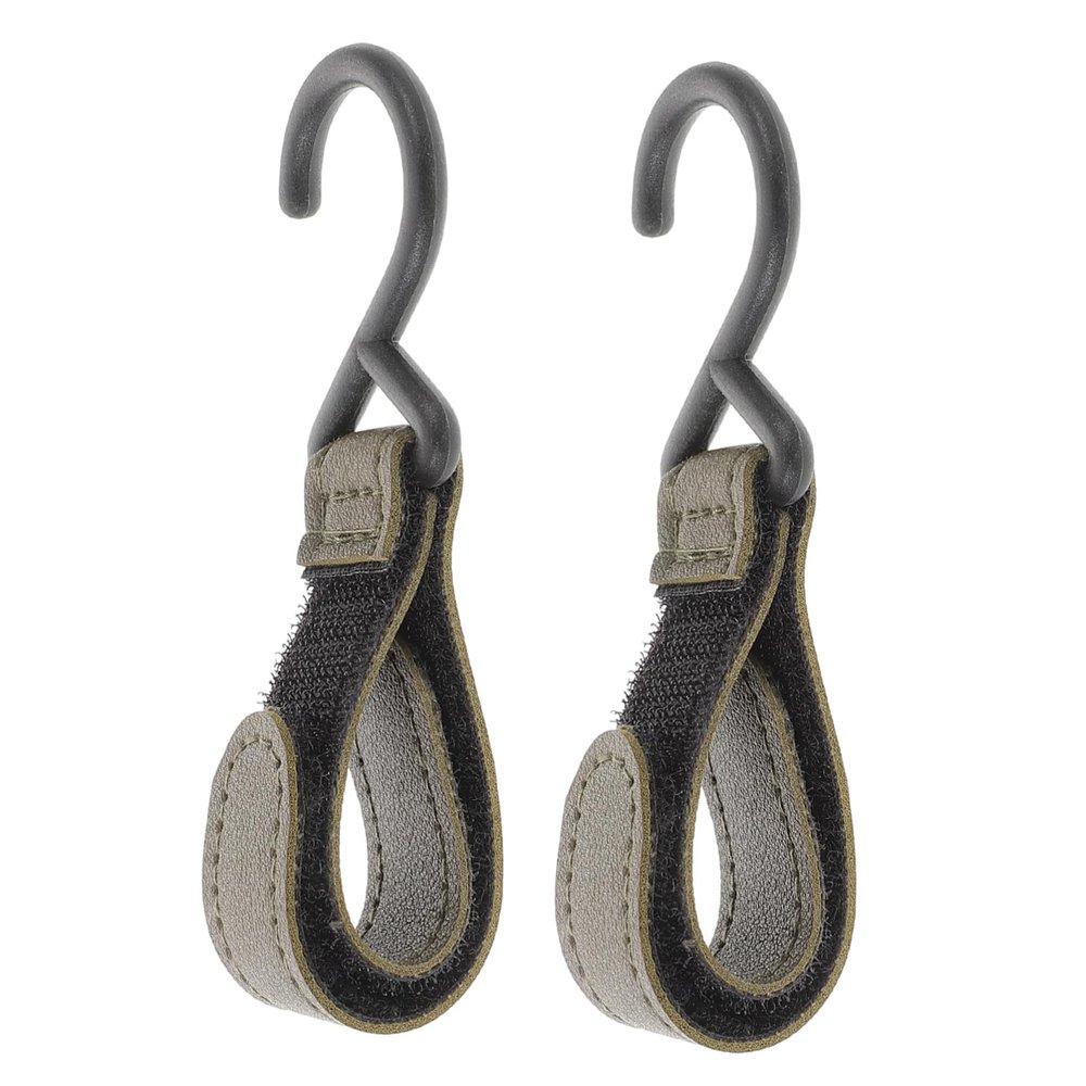 Abaodam 2pcs Detachable Stroller Strap Hooks for Stroller Durable and Travel Friendly Storage for Diaper Bags and Everyday Use Sturdy Design for Long Term Reliability