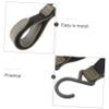 Abaodam 2pcs Detachable Stroller Strap Hooks for Stroller Durable and Travel Friendly Storage for Diaper Bags and Everyday Use Sturdy Design for Long Term Reliability view 3