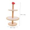 BESPORTBLE 1 Set Miniature Dessert Play Set Simulation Cake Lightweight Cupcake Accessories for Role Play Micro Landscape Decoration for Boys view 2