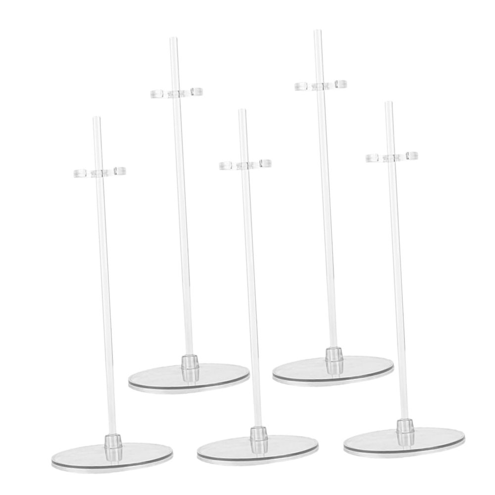 LIOOBO 5pcs Doll Stand Display Holders Action Figure Stand Toy Dolls Accessories Miniature Display Support for Bjd Monsters High