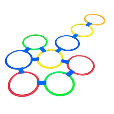 Garende Set of 10 Hopscotch Rings with for and Games, 11 Inch