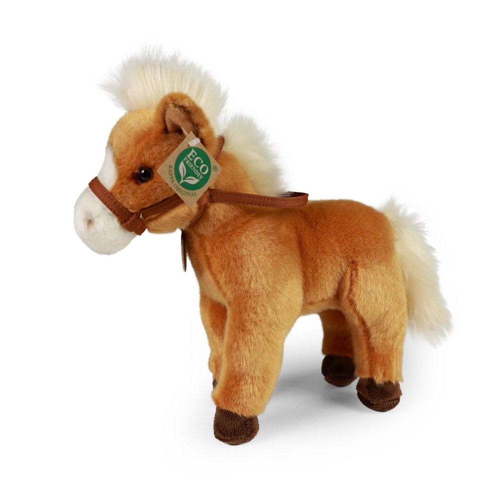 Rappa Knuffel Paard Bruin Staand 30 cm