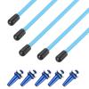 uxcell 160mm Plastic Protection Antenna Tube, RC Antenna Tube with Mount and Cap for RC Car Boat Drone Receiver(Blue, 5 Pcs) view 1