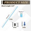 uxcell 160mm Plastic Protection Antenna Tube, RC Antenna Tube with Mount and Cap for RC Car Boat Drone Receiver(Blue, 5 Pcs) view 2