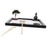 DECHOUS Buddha Statue Sand Table Ornament Zen Garden for Desk Home Office Relaxation Decor view 1
