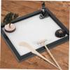 DECHOUS Buddha Statue Sand Table Ornament Zen Garden for Desk Home Office Relaxation Decor view 3