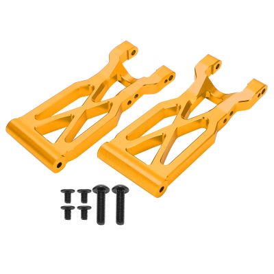 Culnflun RC Rear Suspension Arm Aluminum Alloy Rear Swing Arm Upgrade Parts Accessories for Wltoys 104001 1/10 RC Car (Gold)