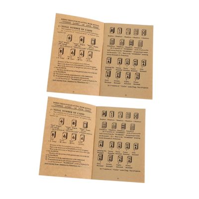 Abaodam 2pcs Mahjong Guide Manual Book for Beginners English Mahjong Instructions Rules Techniques and Strategies