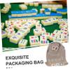 PLAFOPE Mahjong Tiles Organizer Bag Lightweight Storage Pouch for Mahjong Enthusiasts Reusable and Easy to Carry Travel and Game Nights view 3