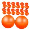 MERRYHAPY 20pcs Hollow Raffle Balls Vibrant Orange Bingo Spheres for Group Games Party Activities and Events Lightweight Openable Game Props for Gatherings view 1