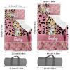 Personalized Toddler Nap Mat, Custom Name Sleeping Bag with Removable Pillow & Blanket, Roll Up Nap Mat for Boys Girls, Preschool Daycare Kindergarten, Pink Leopard Theme view 2
