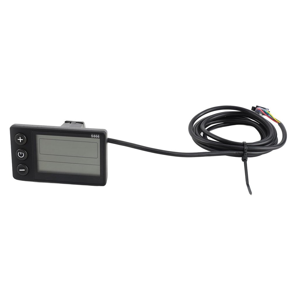 NOENNULL Electric Bike LCD Display Memory, S866 Electric Bike Display LCD Display Electric Scooter Control Panel 36V 36V 48V with SM Spark Plug