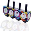 Multi Colored Hand Painted Wooden Dreidels, The Hanukkah Game, Let's Play Dreidel (50-Pack) view 3