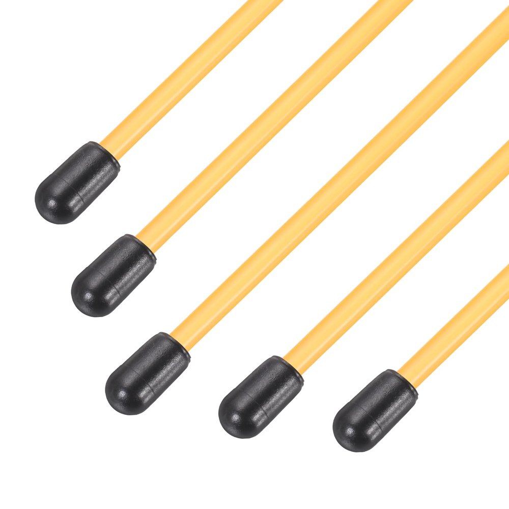 uxcell 320mm Plastic Protection Antenna Tube, RC Antenna Tube with Caps for RC Car Boat Drone Receiver(Orange, 5 Pcs)